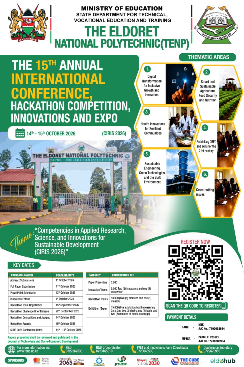 THE 15TH ANNUAL INTERNATIONAL CONFERENCE, HACKATHON COMPETITION, INNOVATION AND EXPO